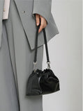 Pleated Cloud Chain Bag, Cowhide Small Silver Ball Minimalist Crossbody Bag - Alexel Crafts