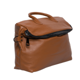 Alexel Jolie Large Italy Leather Zipper Bag, Grain Leather Shoulder Bag, Lady Fashion Bag Yellow, Travel Crossbody Bag, Gift for Her