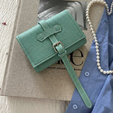 Handcrafted Full Grain Leather Jewellery Travel Organizer, Luxury Cowhide Jewellery Roll with Ring & Earring Holder, Portable Storage Case