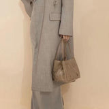 Women's Soft Luxurious Calfskin Leather Handwoven Bucket Shoulder Bag, Crossbody Bag - Alexel Crafts