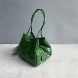 Women's Soft Luxurious Calfskin Leather Handwoven Bucket Shoulder Bag, Crossbody Bag - Alexel Crafts