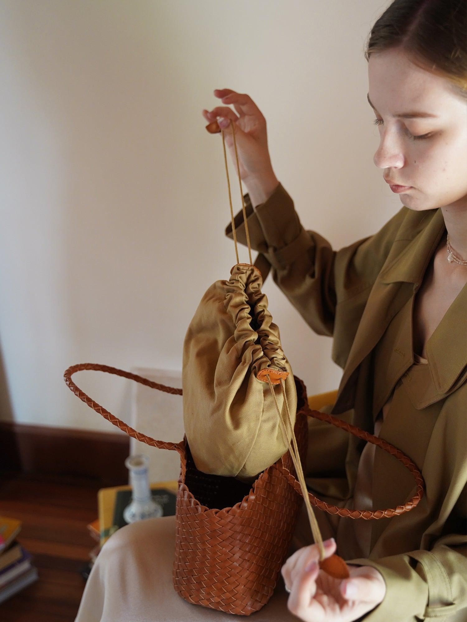 Woven leather bag, handmade full grain leather bag, Minimalist women's Bag, Handbag, Soft Leather Tote, Daily Bag, Gift for Her - Alexel Crafts