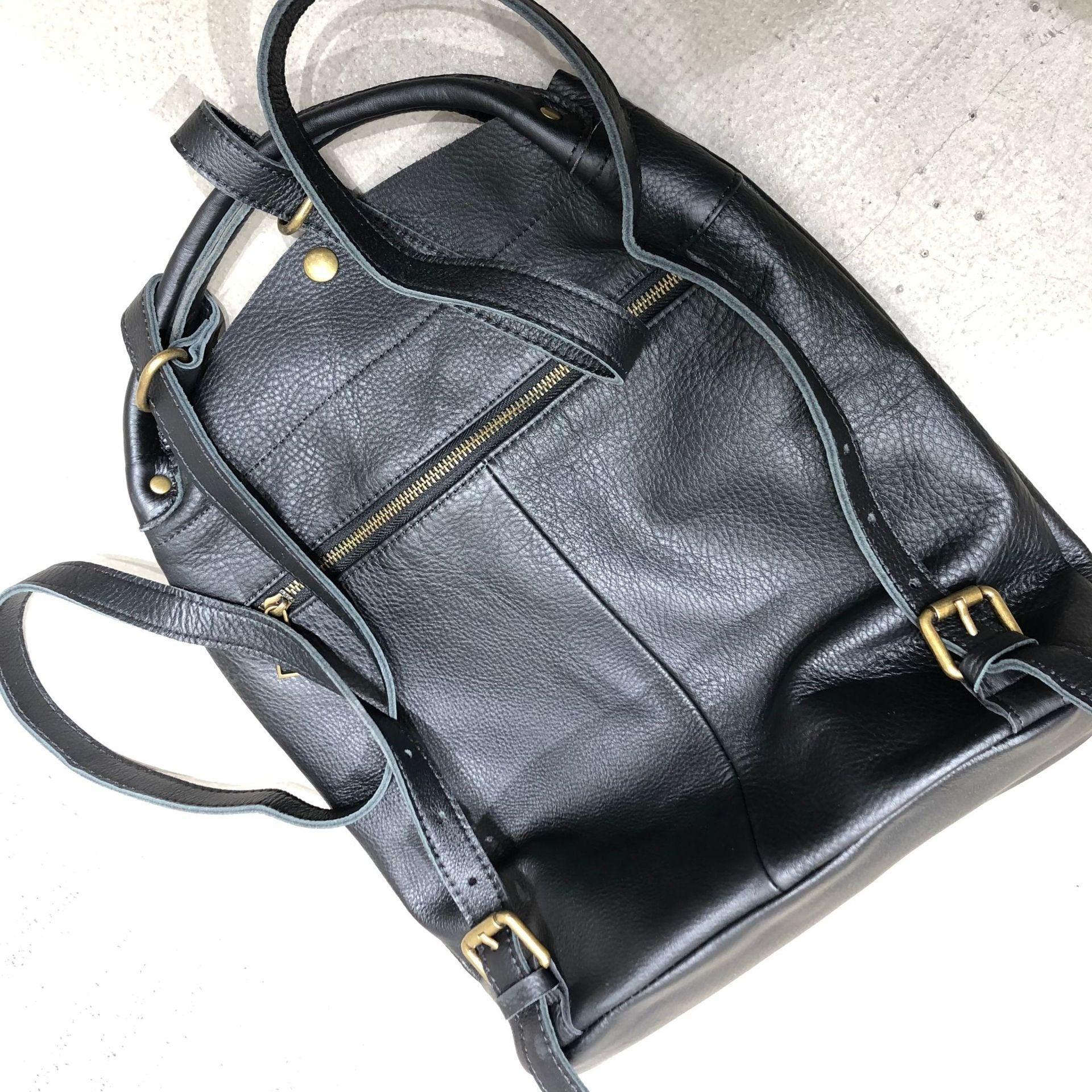 Black casual leather backpack women,Leather backpack,Vintage leather backpack, Handcrafted Leather backpack black,backpack laptop bag