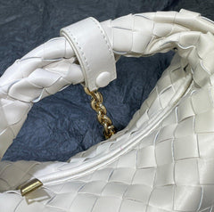 Chain Intrecciato Calfskin Shoulder Bag, Knotted Intrecciato Cowhide Leather Top Handle Bag, Must-have Fashion Lady Bag, Designer Bag Black Chain Intrecciato Calfskin Shoulder Bag, Knotted Intrecciato Cowhide Leather Top Handle Bag, Must-have Fashion Lady Bag, Designer Bag Black