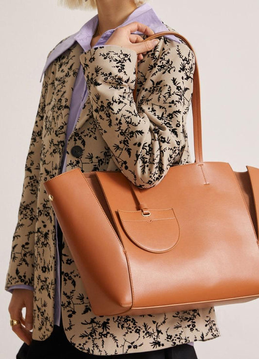 Cowhide Leather Tote Bag, Extra Large Brown Tote Carry All, Handbag, Chic Weekend Bag, Australian Shopper, Nappy Bag, Bowler, Handbag