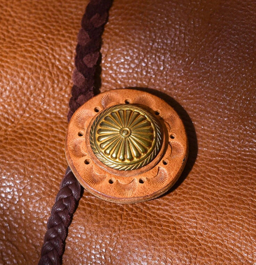 Full Grain Leather Bohemian Shoulder Bag Tote Bag Handmade Leather Bucket Bag, Ethnic Bag Women/Men Bag, Brown Black Leather Bag,