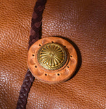 Full Grain Leather Bohemian Shoulder Bag Tote Bag Handmade Leather Bucket Bag, Ethnic Bag Women/Men Bag, Brown Black Leather Bag,