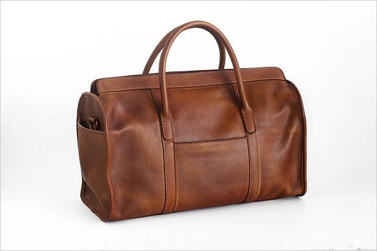 Full Grain Leather Duffel Bag, Women/Men Leather Weekender Bag, Leather Travel bag, Gym bag, Overnight Bag, Leather Anniversary Gift