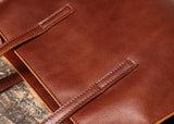 Full Grain Leather Handcrafted Shoulder Bag, Large Minimalist Leather Tote Bag, Crossbody Bag, Everyday Bag, Leather Laptop Bag, Unisex Bag