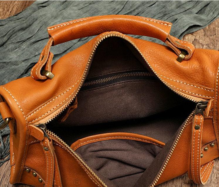 Full Grain Leather Shoulder Bag Woman, Womens Crossbody Bag Leather, Small Womens Bag Handmade, Leather Handbag Women, Evening Purse