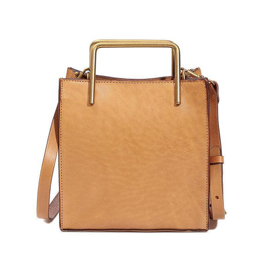 Genuine Vegetable Tanned Italian Leather shoulder bag, handbag, woman elegant handcrafted leather bag Birthday Gift for Her - Alexel Crafts