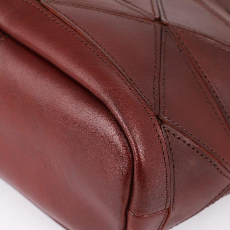 Geometric Purse / Cowhide Leather Shoulder Bags / Lattice Shoulder Bags/ Shoulder Handbags with Adjustable Strap Tan, Black, Coffee, Green