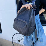 Handcrafted Full-grain Leather Backpack, Heavy-duty Stud Hiking, Women & Men Purse, Unisex, Vintage Laptop Backpack, 15-inches Laptop Bag, grey