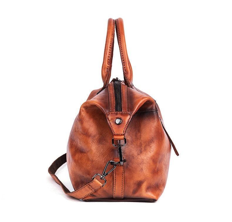 Handcrafted Leather Handbag, Vintage Large Bag, Shoulder Bag, Cross Body Bag, Crossbody Bag, Gift for her