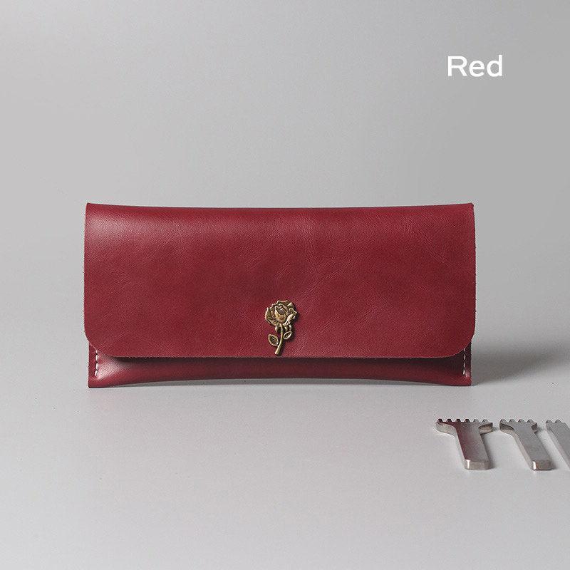 Handcrafted Minimalist Leather Phone Wallet, Fashion Card Holder, Grain Leather Slim Wallet, Men's Wallet, Minimalist Wallet, Long Wallet