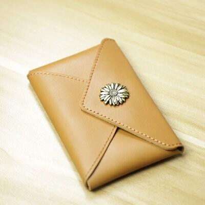 Handcrafted Minimalist leather wallet for men, card holder women, slim wallet, men's wallet, women's wallet, Classic coin purse gift #1