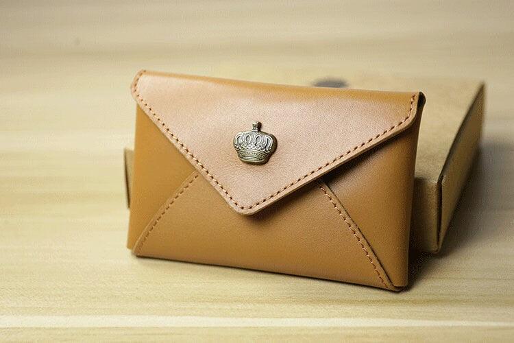 Handcrafted Minimalist leather wallet for men, card holder women, slim wallet, men's wallet, women's wallet, Classic coin purse gift #1