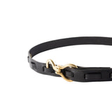 Handcrafted Women Leather Retro Black Belt, Women Chic Belt, Skinny Design Belt, Gift for Her, Made from Real Genuine Leather