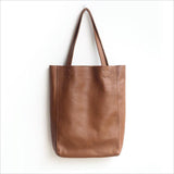 Handmade Leather Tote Bag, Full Grain Leather Leather Tote Bag, Large Women Bag, Minimalism Soft Bag, Gifts for Her