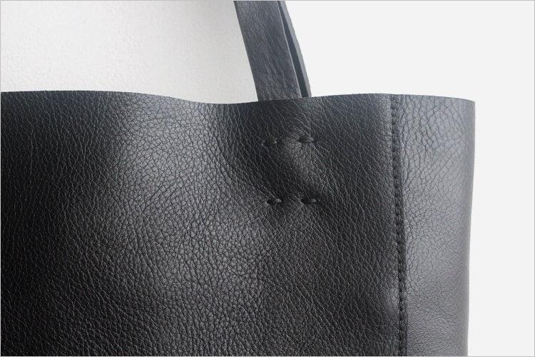 Handmade Leather Tote Bag, Full Grain Leather Leather Tote Bag, Large Women Bag, Minimalism Soft Bag, Gifts for Her