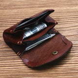 Handmade leather wallet | Full Grain Leather Vintage Purse | Short Wallet small vintage card wallet Coin Pouch for women Handmade