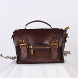 Small Purse Vegetable Tanned Leather, Original Crossbody Handmade Handbag, Luxury Leather bag, Veg Leather Shoulder Bag, Gift For Her, Coffee