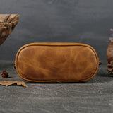 Italian Black & Brown Leather Crossbody Shoulder Mini Small Bag | Women Ladies Minimalist Bucket Bag | Full Grain Leather Handbag
