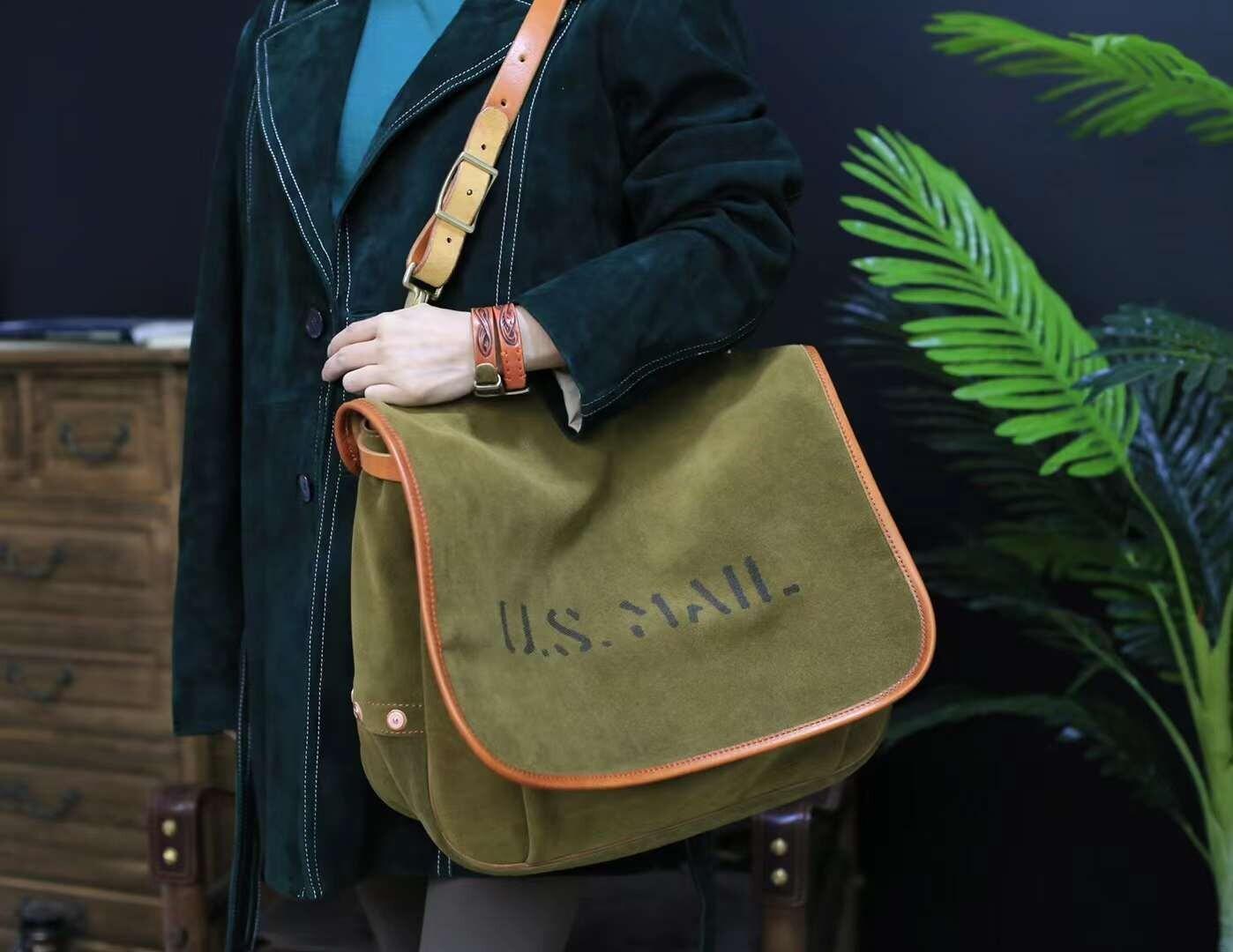 Italian Cowhide Leather Suede Large Everyday Bag, Leather 16-inch Laptop Bag, Leather Tote Bag, Weekend Bag, Men's Shoulder Bag, Mummy Bag