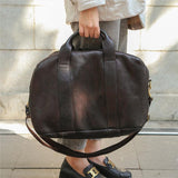 Italy Cowhide Leather Boston Bag, Women Weekend Bag, Men Handcrafted Leather Baggage, Leather Gym Bag, 16 inches Laptop Bag, Working Bag, Coffee