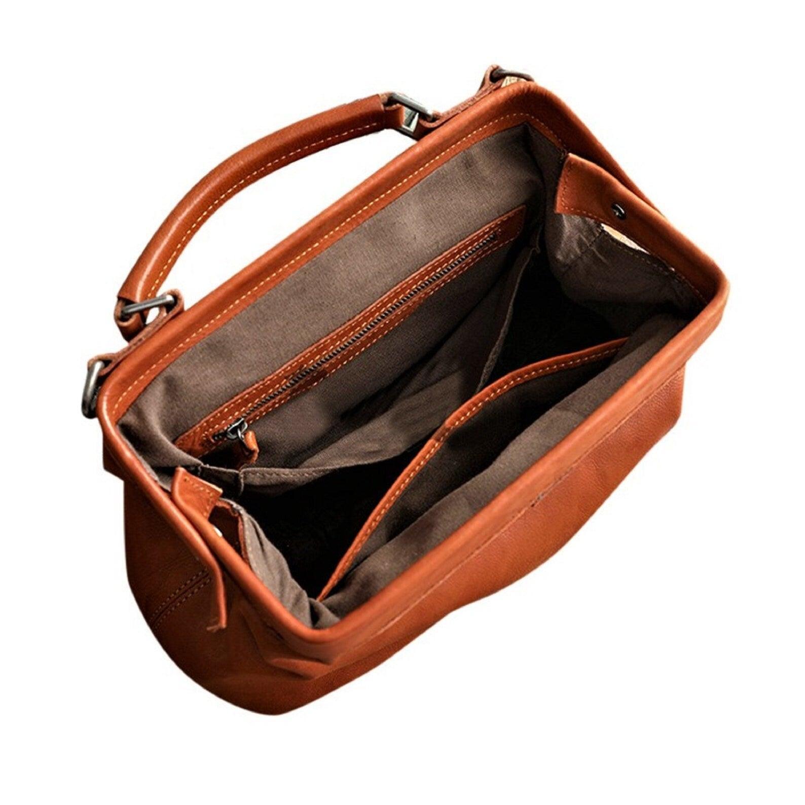 Italy Leather Doctor Bag, women Medical bag, Women's Large Medical Bag,Leather Medical Bag, Large Doctors Bag, Top Handle Bag, Gift for Her