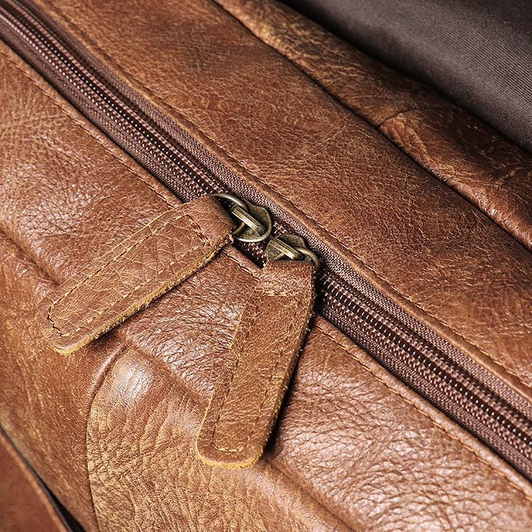 Large Brown Leather Backpack, Personalized Full Grain Leather Knapsack Rucksack, Leather Anniversary Gifts Women/Men, Monogram Bags Handmade