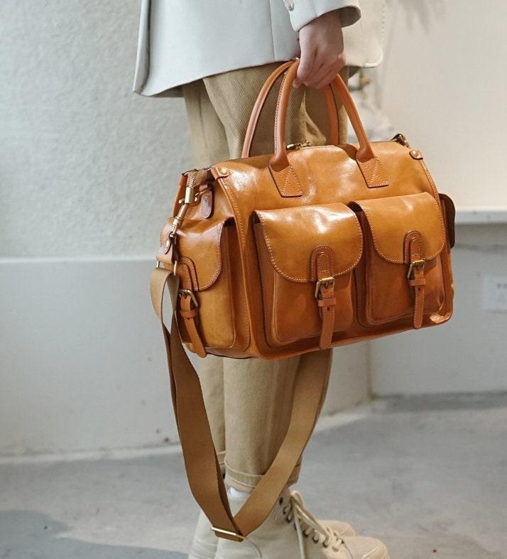 Large Cowhide Leather Boston Bag, Weekender Travel Bag, Leather Duffle, Leather Luggage Carry on Baggage, Gym Bag Women/Men Bag