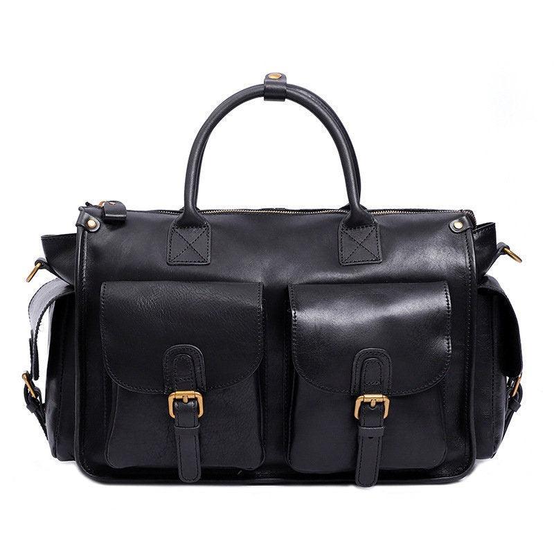 Large Cowhide Leather Boston Bag, Weekender Travel Bag, Leather Duffle, Leather Luggage Carry on Baggage, Gym Bag Women/Men Bag