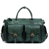 Large Cowhide Leather Boston Bag, Weekender Travel Bag, Leather Duffle, Leather Luggage Carry on Baggage, Gym Bag Women/Men Bag