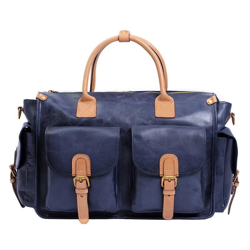Large Cowhide Leather Boston Bag, Weekender Travel Bag, Leather Duffle, Leather Luggage Carry on Baggage, Gym Bag Women/Men Bag