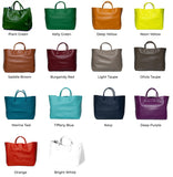 Large Designer Leather Tote Bag | Cowhide Leather Classic Bag | Must-have Fashion DesignerBag | Leather Weekend Bag|Christmas gifts