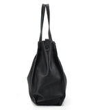 Large Leather Tote Bag, Cowhide Leather Tote Bag, Personalized gifts, Black
