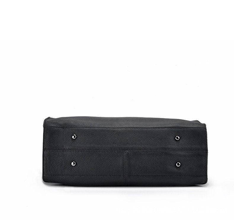 Large Leather Tote Bag, Cowhide Leather Tote Bag, Personalized gifts, Black