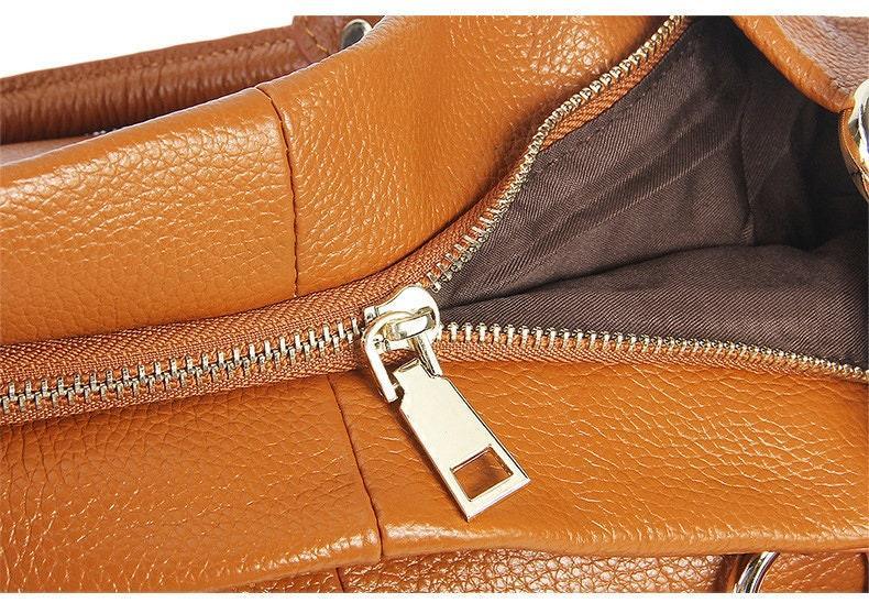 Large Leather Tote Bag | Leather Shoulder Bag | Soft Leather Handbag | Spacious and Durable | Black Brown Tote | Birthday Gift