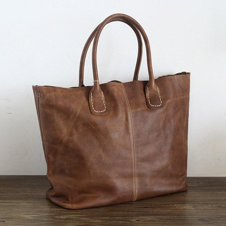 LARGE TOTE Bag, Black OVERSIZE Shopper Bag, Full Grain Leather Shopper, Shopping Bag, Xxl Purse, Everyday Tote, Soft Leather Big Tote