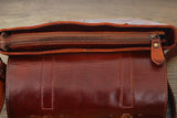 Leather Bag for Woman, Leather crossbody purse, Brown Cute Messenger bag, Everyday trendy crossbody Handmade bag, Messenger Purse