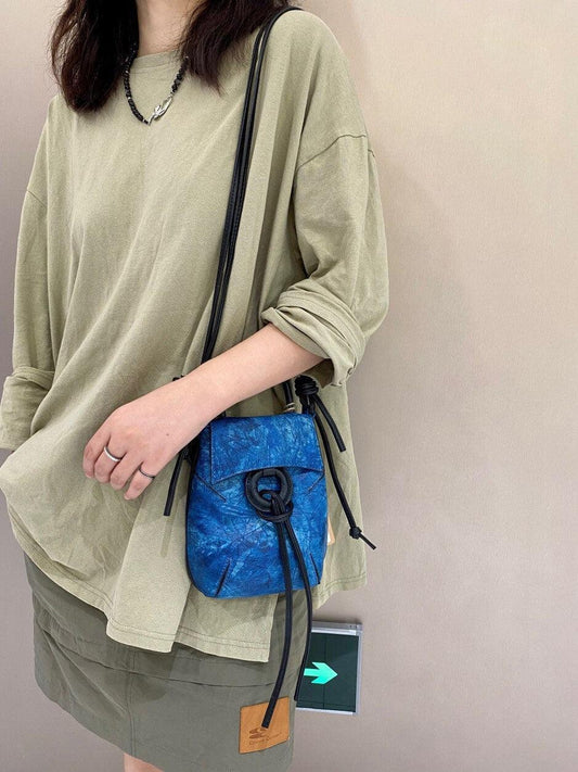 Leather Mobile Phone Case, Small Phone Leather Bag, Small Cell Phone Bag, Smart Phone Bag, Phone Wallet, Crossbody Phone Bag, Gift for Her, Blue