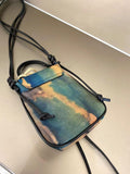 Leather Mobile Phone Case, Small Phone Leather Bag, Small Cell Phone Bag, Smart Phone Bag, Phone Wallet, Crossbody Phone Bag, Gift for Her