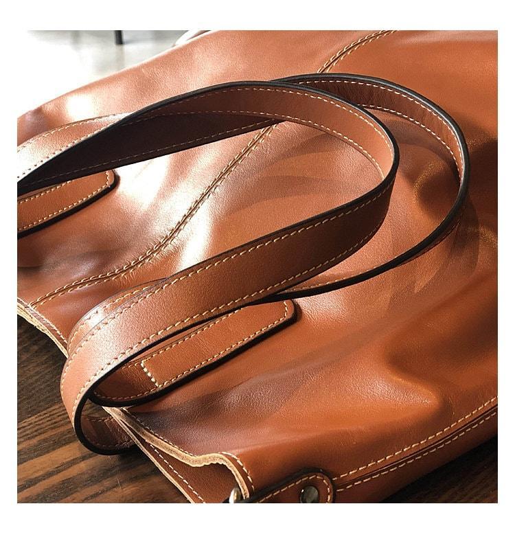 Leather Tote Bag Large Shopper Bag Leather Purse Shoulder Bag Tote Bags for Women Anniversary Gift Laptop Work Bag