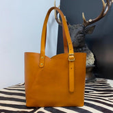 Leather tote bag medium size, Leather work bag, Everyday bag, Vintage look handbag Great gift for her, Mothers day gift, Tan, Green, Black