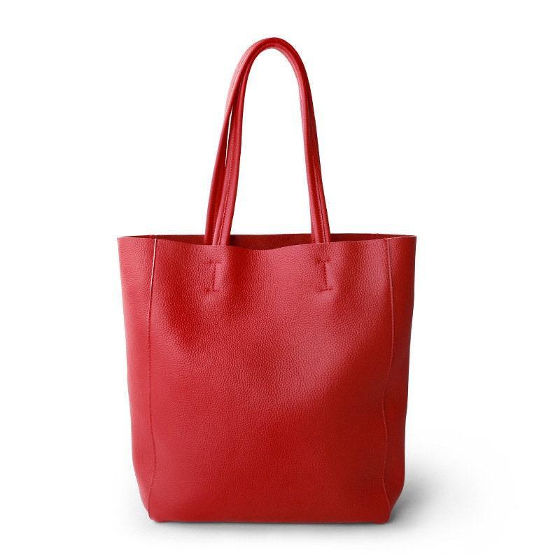 Leather tote woman, Leather tote, Red Leather tote, Large leather tote bag, Leather tote, Tote bag leather, Tote bag, Soft leather Red Bag