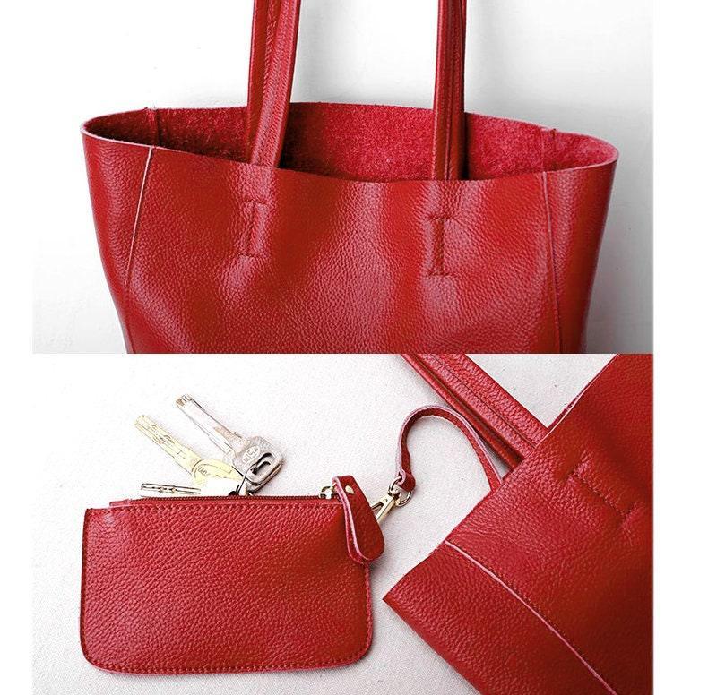 Leather tote woman, Leather tote, Red Leather tote, Large leather tote bag, Leather tote, Tote bag leather, Tote bag, Soft leather Red Bag