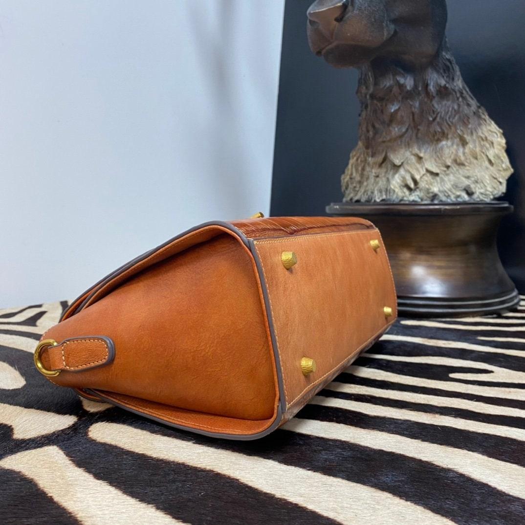 Medium leather minimal Box shoulder bag, Crocodile square bag, Handcrafted crossbody bag, gift for women, everyday bag, Red/Brown