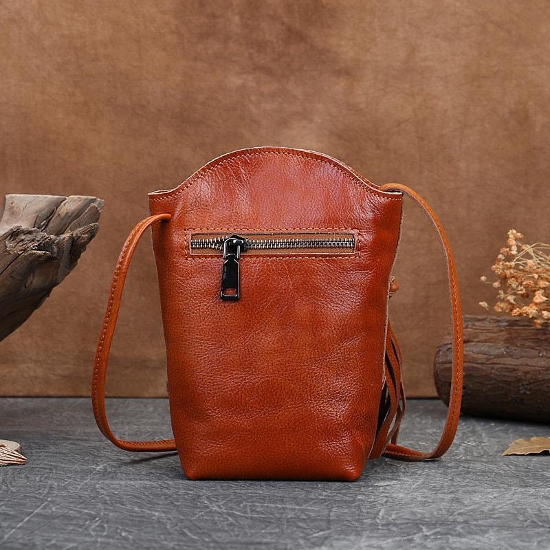 Minimal leather crossbody purse for women, mini purse crossbody bag, small cowhide leather purse, phone leather handbag, mini crossbody bag