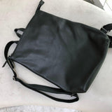 Minimalist black cowhide leather backpack women,Leather backpack, leather backpack men, Handcrafted Leather rectangle backpack laptop bag